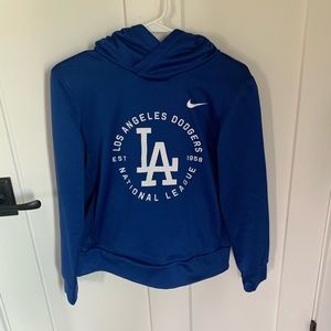 Adult XS LA Dodgers Royal Blue Hoodie Sweatshirt